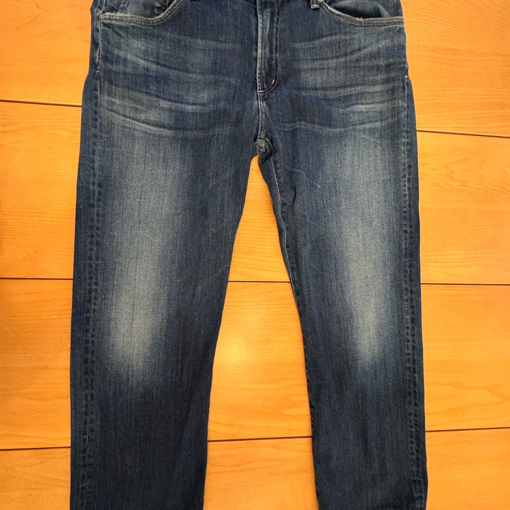 Citizens Of Humanity Sid Straight Leg Jeans Men 38 Blue Denim Classic Minimalist